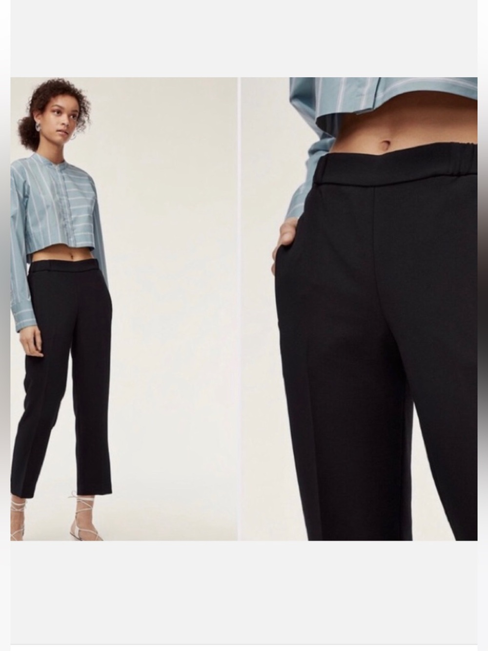 Wilfred Darontal Taupe Brown Cropped Pant